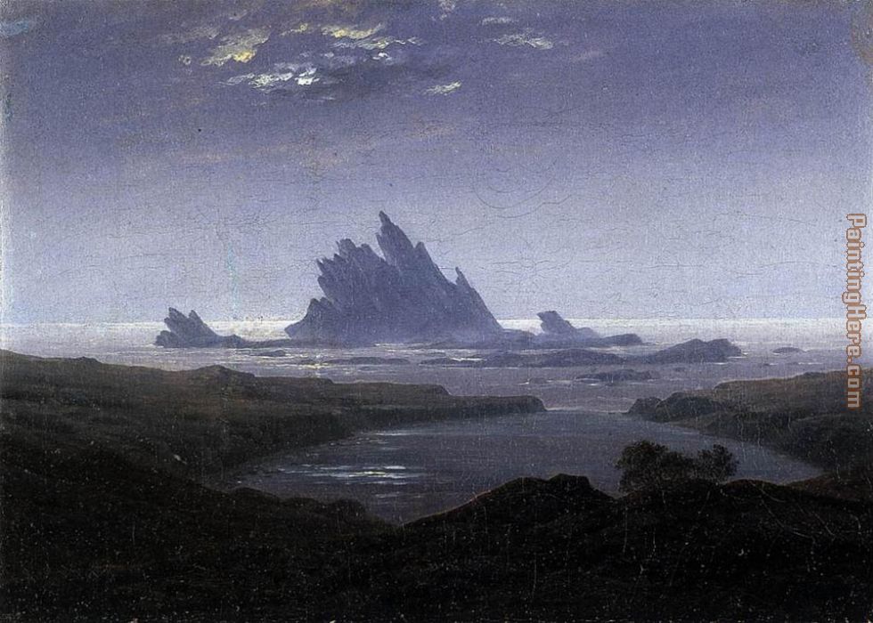 Rocky Reef on the Sea Shore painting - Caspar David Friedrich Rocky Reef on the Sea Shore art painting